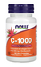 NOW Foods Vitamin C-1000 with Bioflavonoids 250 Veg Capsules bottle front label for antioxidant protection