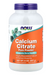 NOW Foods Calcium Citrate Pure Powder 8 oz bottle front label for highly bioavailable calcium and bone health support