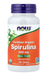 NOW Foods Certified Organic Spirulina 500 mg nutrient rich blue green algae tablets bottle 100 tablets