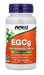 NOW Foods EGCg Green Tea Extract 400 mg 90 veg capsules antioxidant supplement bottle front label