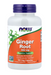 NOW Foods Ginger Root 550 mg herbal supplement bottle front label for digestive support