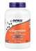 NOW Foods L Carnitine 500 mg front bottle amino acid supplement veg capsules 100 Tablets