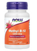NOW Foods Methyl B-12 Methylcobalamin 1,000 mcg vitamin B12 supplement bottle front label