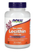 NOW Foods Non-GMO Lecithin 1200 mg 100 Softgels bottle front label cellular and brain support supplement
