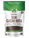 NOW Real Food Organic Raw Cacao Nibs package front label 8 oz
