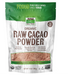 NOW Real Food Organic Raw Cacao Powder package front label