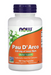 NOW Supplements Pau D’Arco 500 mg herbal support capsules front label bottle 100 Veg Capsules