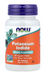NOW Foods Potassium Iodide 30 mg Non-GMO Project Verified dietary supplement front label 60 Tablets
