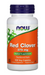 NOW Foods Red Clover 375 mg 100 Veg Capsules herbal supplement bottle front label