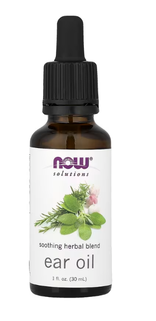 NOW Solutions Ear Oil bottle front label