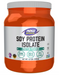 NOW Sports Soy Protein Isolate unflavored plant protein powder container front label 1.2LBS