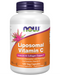 NOW Supplements Liposomal Vitamin C immune and collagen support supplement bottle front label