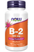 NOW Supplements Vitamin B-2 Riboflavin 100 mg 100 Veg Capsules bottle front label energy production support