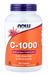 NOW Foods C-1000 with Rose Hips and Bioflavonoids vitamin C bottle 250 Tablets