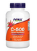 NOW Foods Vitamin C-500 calcium ascorbate antioxidant supplement bottle 250 Capules