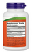 NOW Foods Cinnamon Bark supplement facts directions label 600 mg capsules