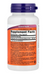 NOW Foods CoQ10 supplement facts label showing coenzyme Q10 content per serving