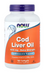 NOW Foods Cod Liver Oil 1,000 mg Extra Strength 180 softgels with vitamins A & D-3 bottle front label. 