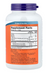 NOW Foods Cod Liver Oil 1,000 mg 180 softgels supplement facts panel showing EPA, DHA, and vitamins A & D-3 content.