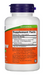 NOW Foods Feverfew supplement facts panel with dosage information and ingredient list on bottle back label