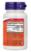 NOW Supplements Folic Acid 800 mcg plus B-12 25 mcg supplement facts label showing serving size and B vitamin amounts per tablet