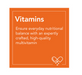 NOW Supplements Folic Acid 800 mcg vitamins category graphic promoting high-quality multivitamin and B complex support