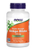 NOW Foods Ginkgo Biloba 120 mg double strength with Eleuthero Root bottle front label 100 veg capsules