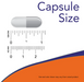 NOW Foods Glucomannan 575 mg capsule size comparison image