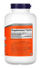 NOW Foods Glycine Pure Powder supplement facts label showing amino acid glycine serving size