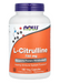 NOW Foods L Citrulline 750 mg front bottle amino acid supplement 180 Veg Capsules