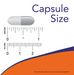 NOW Supplements L-Proline 500 mg capsule size comparison image