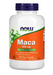 NOW Foods Maca 500 mg bottle front label herbal energy and vitality supplement 250 Veg Capsules