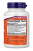 NOW Foods Mushroom Immune Renew Powder 3.5 oz supplement facts label showing mushroom blend and astragalus extract per serving