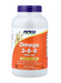 NOW Foods Omega 3-6-9 100 Softgels Supplement Facts panel showing fish oil, borage oil, and flax seed oil blend