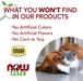 NOW Pets Omega-3 Support product quality graphic showing no artificial colors, flavors, or preservatives