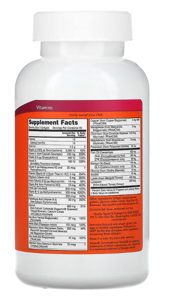 NOW Foods Prenatal Gels + DHA