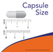 NOW Foods Propolis 1500 mg capsule size comparison image