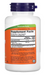 NOW Foods Slippery Elm 400 mg Supplement Facts panel showing 800 mg per serving and 100 vegetarian capsules.