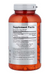 NOW Sports Arginine and Ornithine supplement facts label amino acid capsules 250 