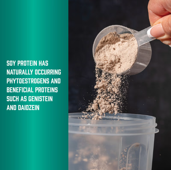 NOW Foods soy protein isolate powder unflavored plant-based protein close-up