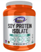 NOW Sports Soy Protein Isolate unflavored plant protein powder container front label 2 LBS