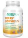 NOW Kids Berry Dophilus chewables supplement facts and probiotic strains panel 120ct