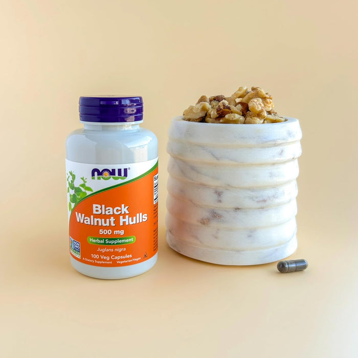 NOW Foods Black Walnut Hulls herbal supplement