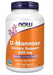 NOW Foods D-Mannose 500 mg vegetarian capsules bottle front label 240 Veg Capsules 