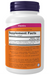 NOW Foods Natural Beta Carotene supplement facts and directions panel 180 Softgels