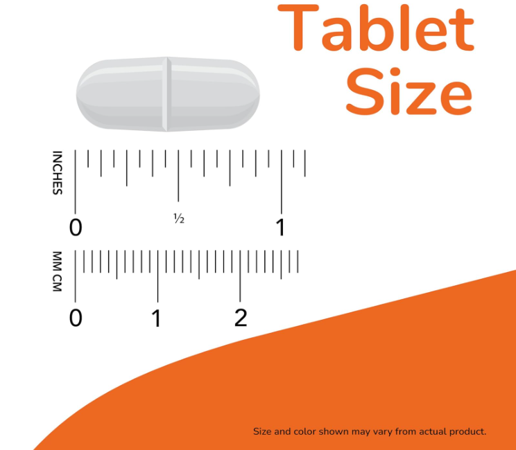 NOW Foods TMG 1,000 mg veg capsule size