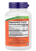 NOW Foods Triphala 500 mg supplement facts label showing Harada, Amla and Behada blend per tablet