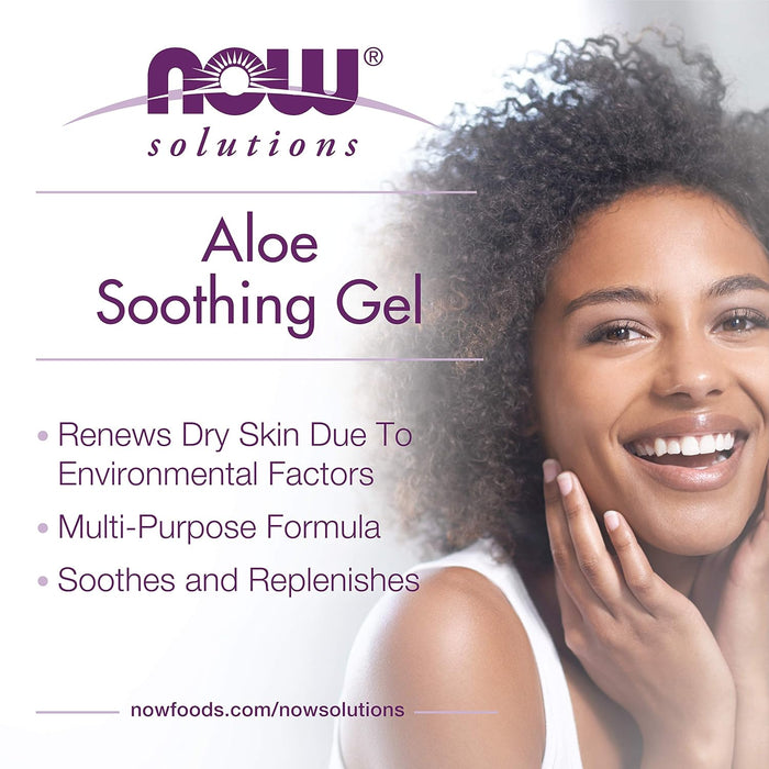 NOW Solutions Aloe Soothing Gel  Renews skin
