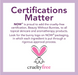 NOW Solutions Pure Lanolin certifications matter cruelty free beauty without bunnies graphic