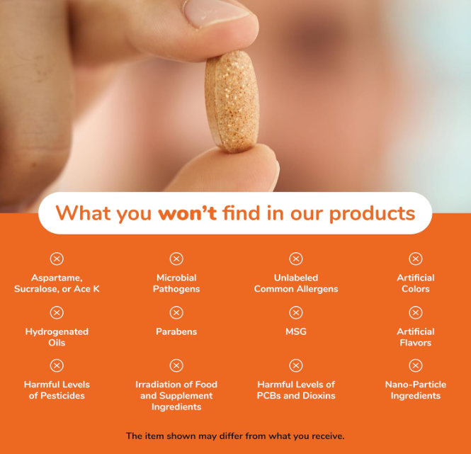 NOW Foods Boron 3 mg product quality standards and ingredient exclusions graphic